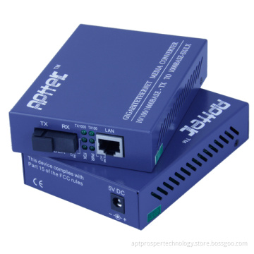 10/100/1000M Single-mode 1 fiber 40KM media converter